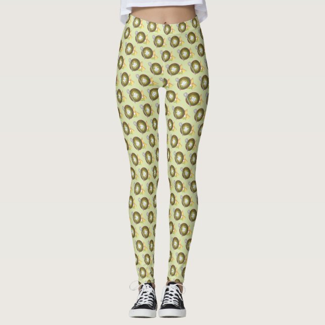 Colorado CO Stil Grönt Gris Chili Verde Foodie Leggings (Framsida)