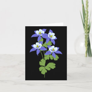 Colorado Columbine Flower Wildblomens natur Hiking Kort
