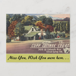 Colorado, Cupp Cottage Court Vykort
