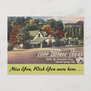 Colorado, Cupp Cottage Court Vykort