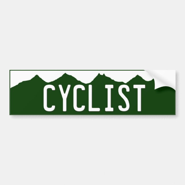 Colorado cyklist bildekal (Framsidan)