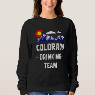 Colorado Drinking Team Denver Karta Flagga Co Souv T Shirt