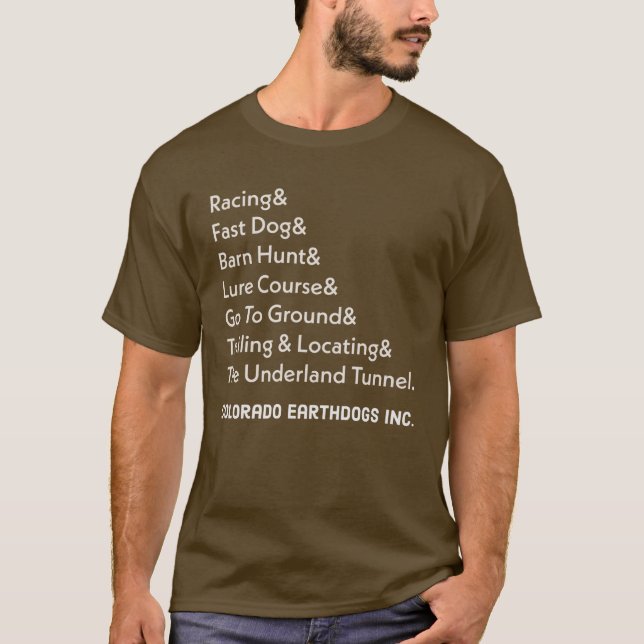 Colorado Earthdog Inc Events T Shirt (Framsida)