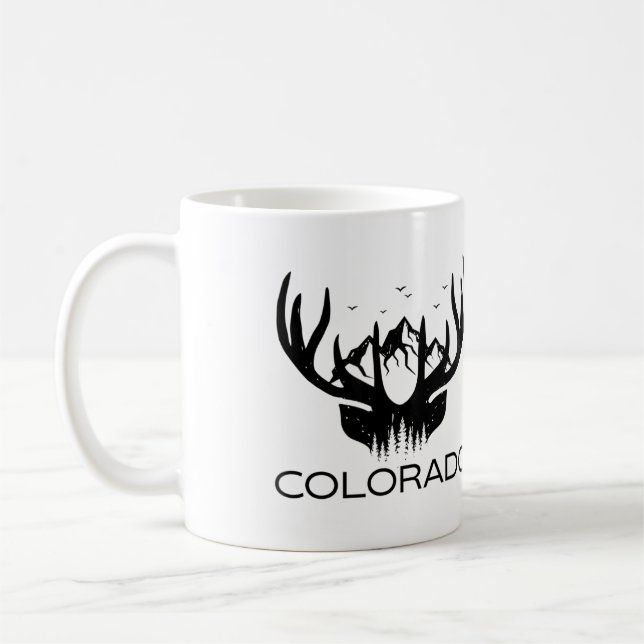 Colorado Elk Cool Colorado Elk Hunter Kaffemugg (Vänster)