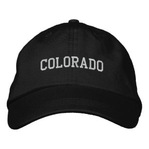 Colorado Embroied Justable Cap Black Broderad Keps