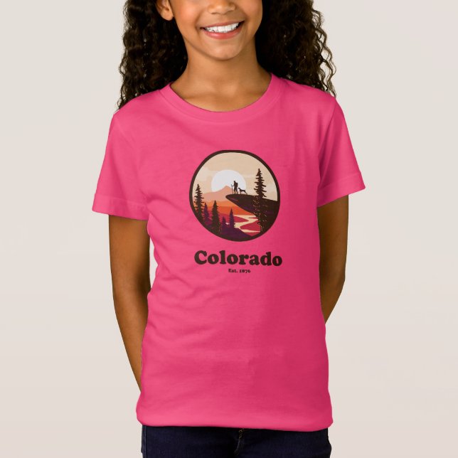 Colorado Est 1876 Girls'  T Shirt (Framsida)