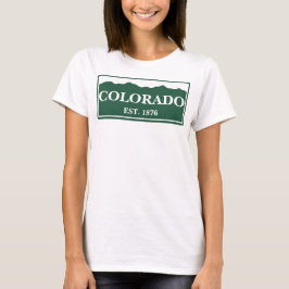 COLORADO - EST. 1876 License Plate T Shirt