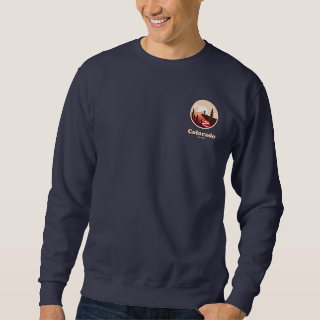 Colorado Est 1876 Men's Basic Sweatshirt (Framsida)