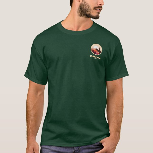 Colorado Est 1876 Mörk T-Shirt (Framsida)