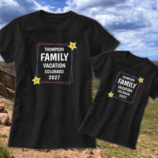 Colorado Familjesemester 2027 Matchande Återträff T Shirt