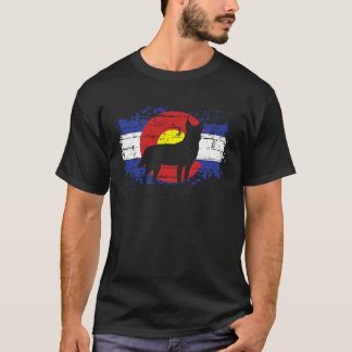 Colorado Flag Australian Cattle Dog Red Blue Heele T Shirt