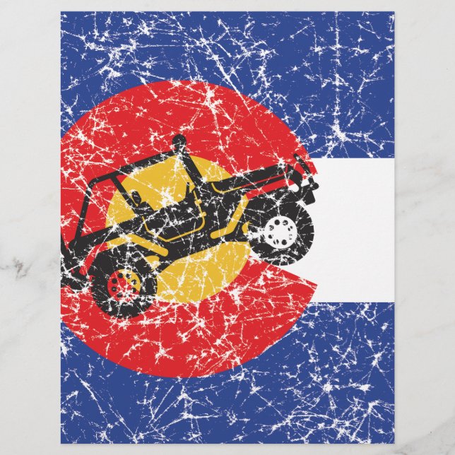 Colorado Flagga 4 Wheeler (Framsida)