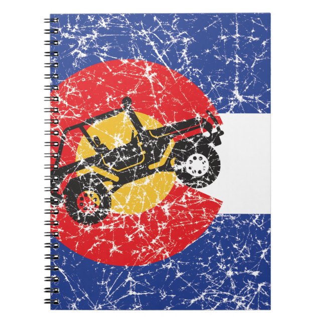 Colorado Flagga 4 Wheeler Anteckningsbok (Framsidan)