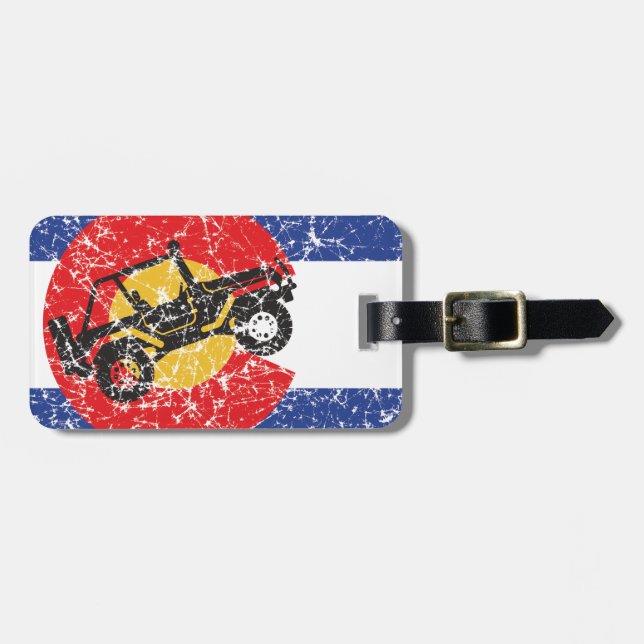 Colorado Flagga 4 Wheeler Bagagebricka (Horisontell Framsida)