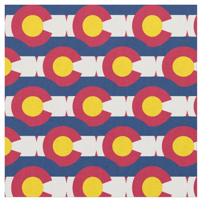Colorado Flagga & America State Fabric/USA mode Tyg (Närbild)