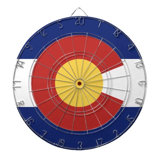 Colorado flagga anpassningsbar, ritbord darttavla (Framsidan)