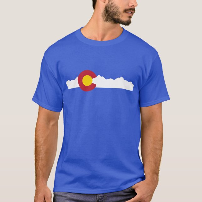 Colorado flagga & bergskjorta tröja (Framsida)