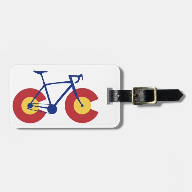 Colorado Flagga Bicycle Bagagebricka (Horisontell Framsida)