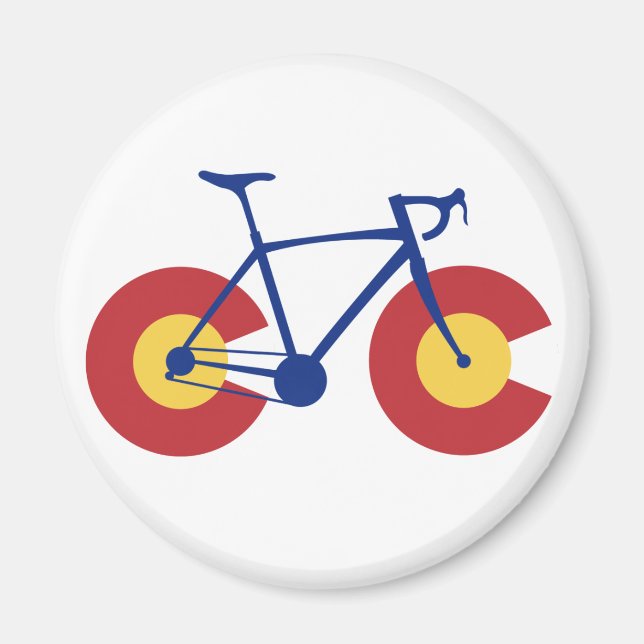 Colorado Flagga Bicycle Magnet (Framsidan)