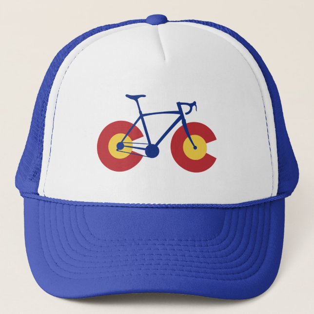 Colorado Flagga Bicycle Truckerkeps (Framsida)
