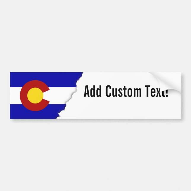 Colorado flagga bildekal (Framsidan)