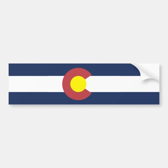 Colorado-flagga Bildekal (Framsidan)