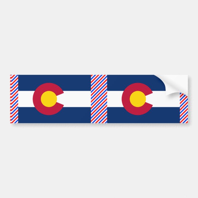 Colorado flagga bildekal (Framsidan)