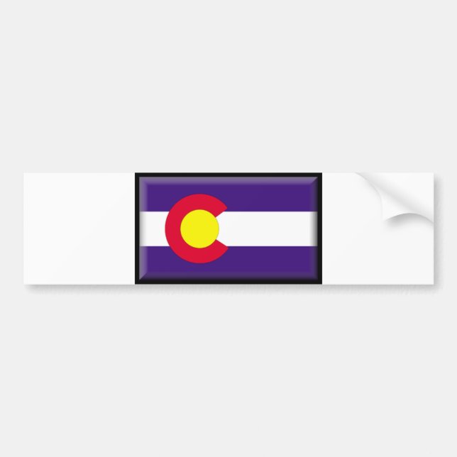 Colorado flagga bildekal (Framsidan)