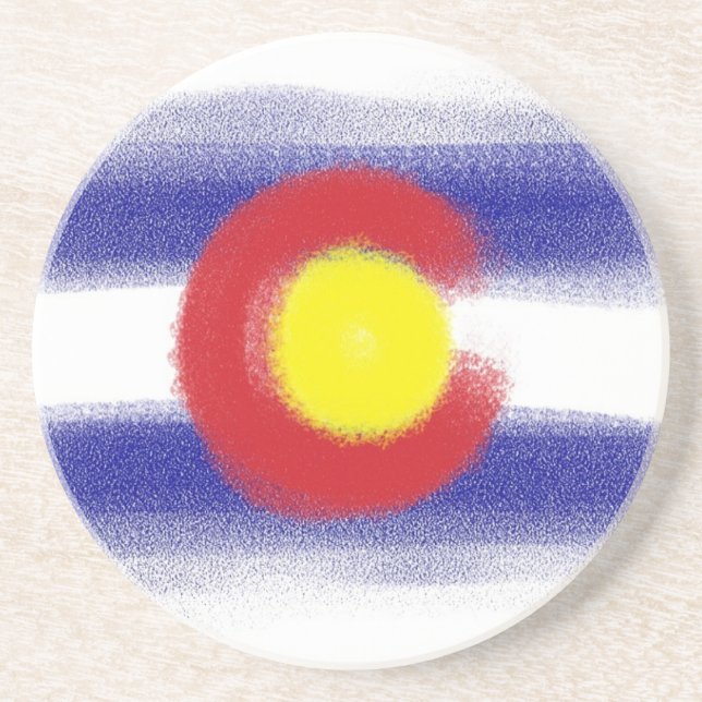 Colorado flagga chalk underläggs underlägg (Framsidan)