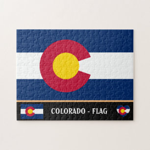 Colorado Flagga & Colorado State USA / America Pussel