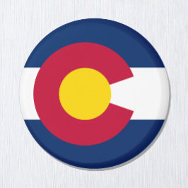 Colorado flagga & Colorado, USA helgdag/sport Magnet