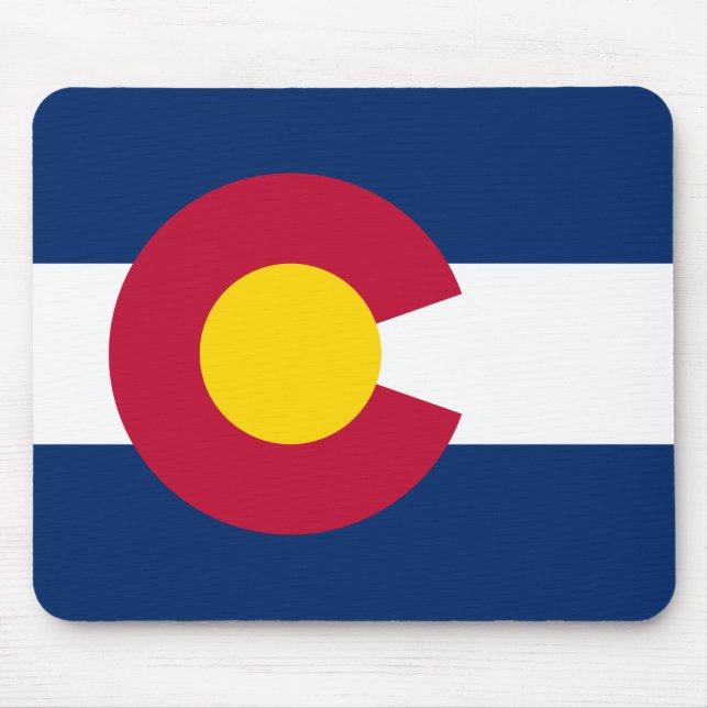 Colorado Flagga, den centraliserade staten Musmatta (Framsidan)