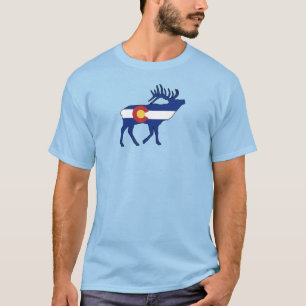 Colorado Flagga Elk T Shirt