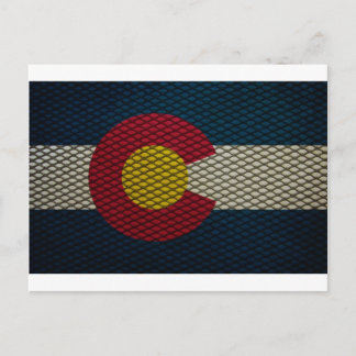 Colorado Flagga Expanderad Metall Fantastisk Vykort