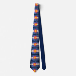 Colorado flagga grunge brick wall nacke slips