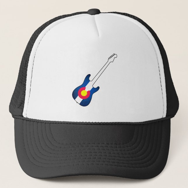 Colorado flagga guitar hat keps (Framsida)