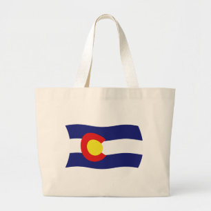 Colorado Flagga Handväskor Jumbo Tygkasse