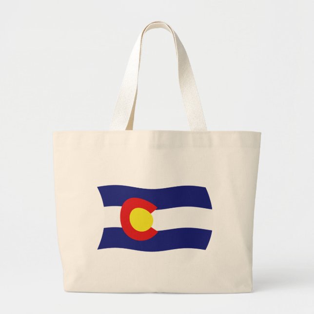 Colorado Flagga Handväskor Jumbo Tygkasse (Framsidan)