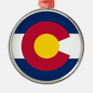 Colorado Flagga, Hundraårsjubileetsstaten, Colorad Julgransprydnad Metall