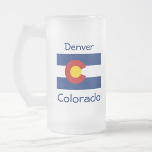 Colorado Flagga Karta City Mugg