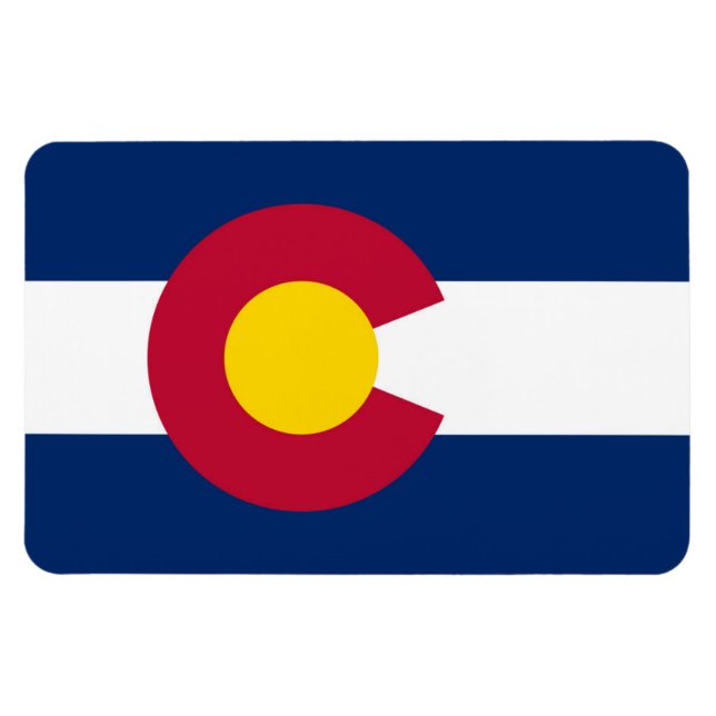 Colorado Flagga Magnet (Horisontell)
