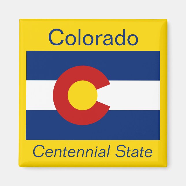 Colorado Flagga Magnet (Framsidan)