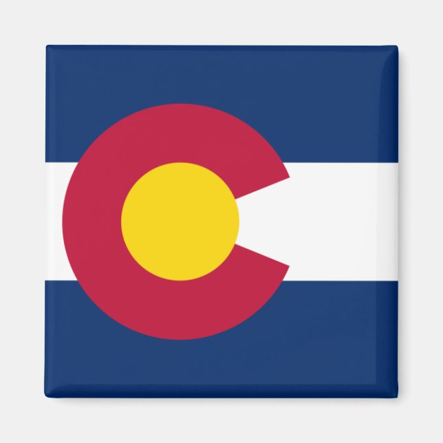 Colorado Flagga Magnet (Framsidan)