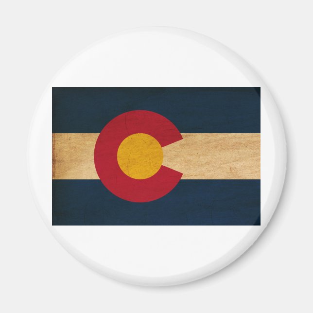 Colorado Flagga Magnet (Framsidan)