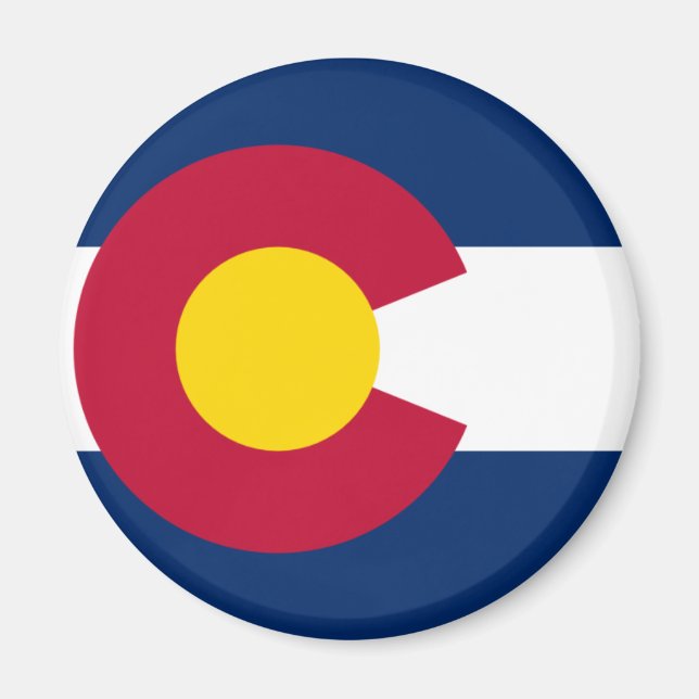 Colorado Flagga Magnet (Framsidan)