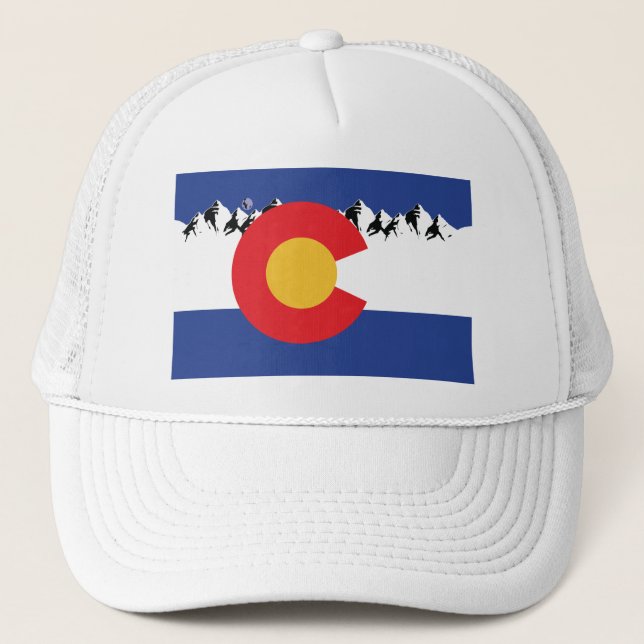 Colorado-Flagga med berg Keps (Framsida)