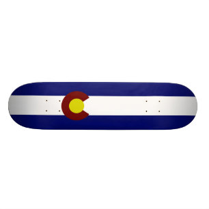 Colorado flagga mini skateboard bräda 18,5 cm