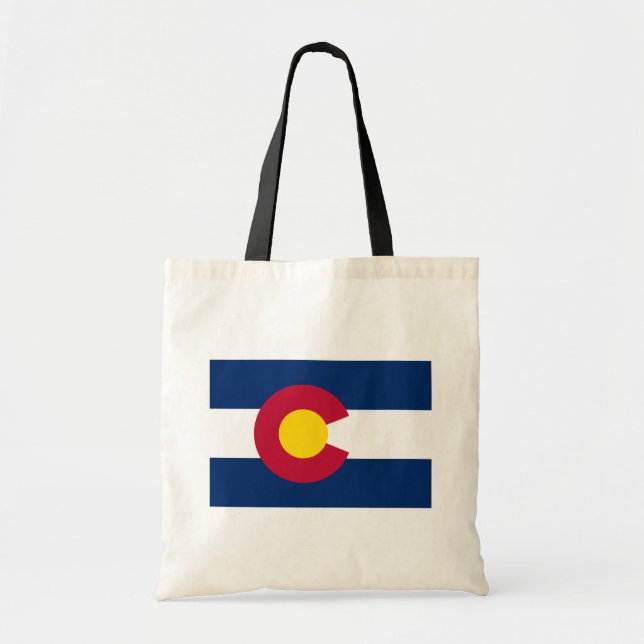 Colorado Flagga Mini Tote Bag Tygkasse (Framsidan)