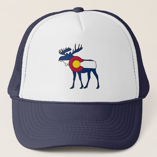 Colorado flagga moose-truckerkeps keps (Framsida)