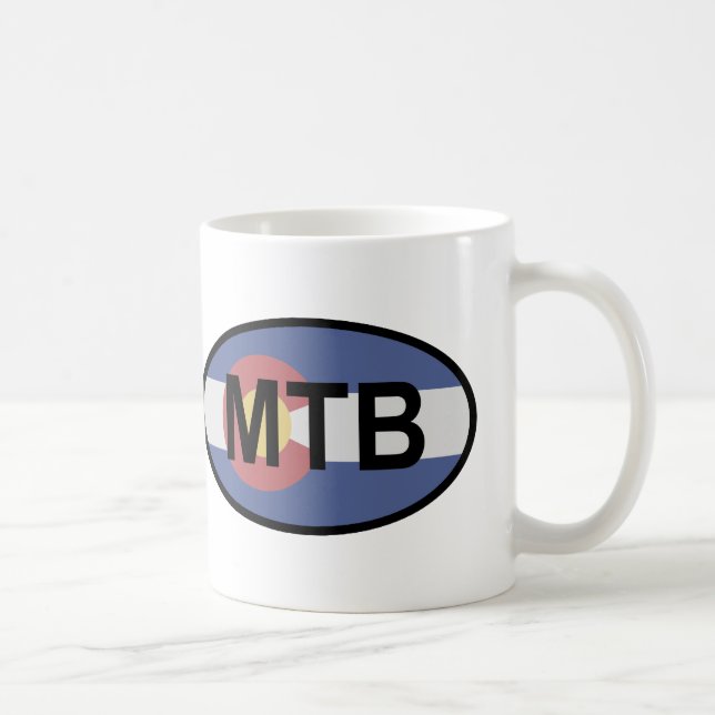 Colorado Flagga Mountain Bike Kaffemugg (Höger)